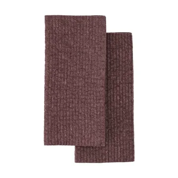 Rinse ściereczka do naczyń - Burgundy, 2‑pack - Scandi Essentials