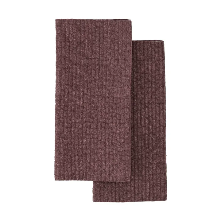 Rinse ściereczka do naczyń - Burgundy, 2‑pack - Scandi Essentials