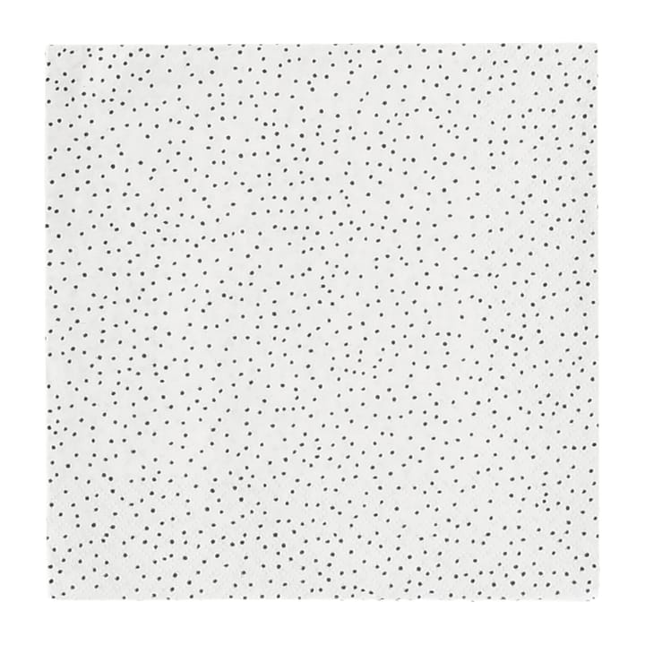 Serwetki Grain 33x33 cm 20 szt. - White-Black - Scandi Essentials