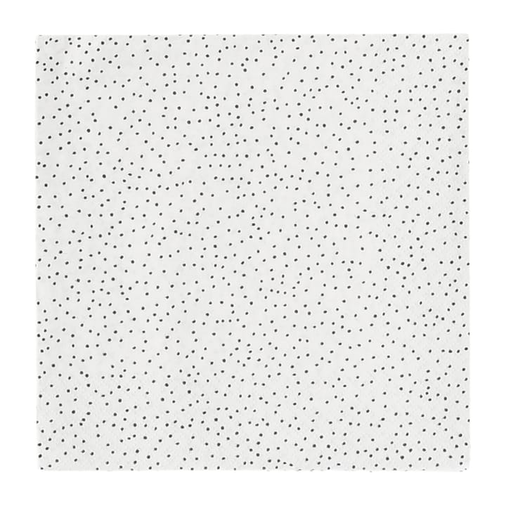 Serwetki Grain 33x33 cm 20 szt. - White-Black - Scandi Essentials