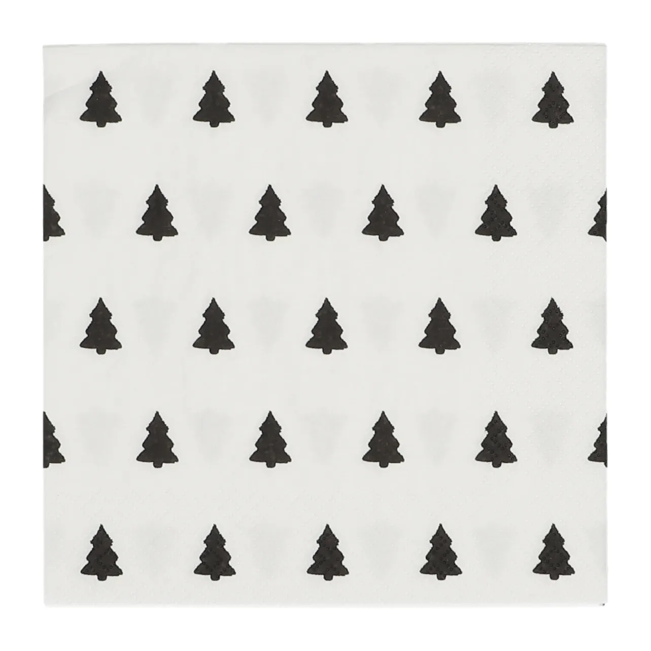 Serwetki Linen Trees 33x33 cm 20 szt., Black-White Scandi Essentials