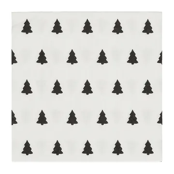 Serwetki Linen Trees 33x33 cm 20 szt. - Black-White - Scandi Essentials