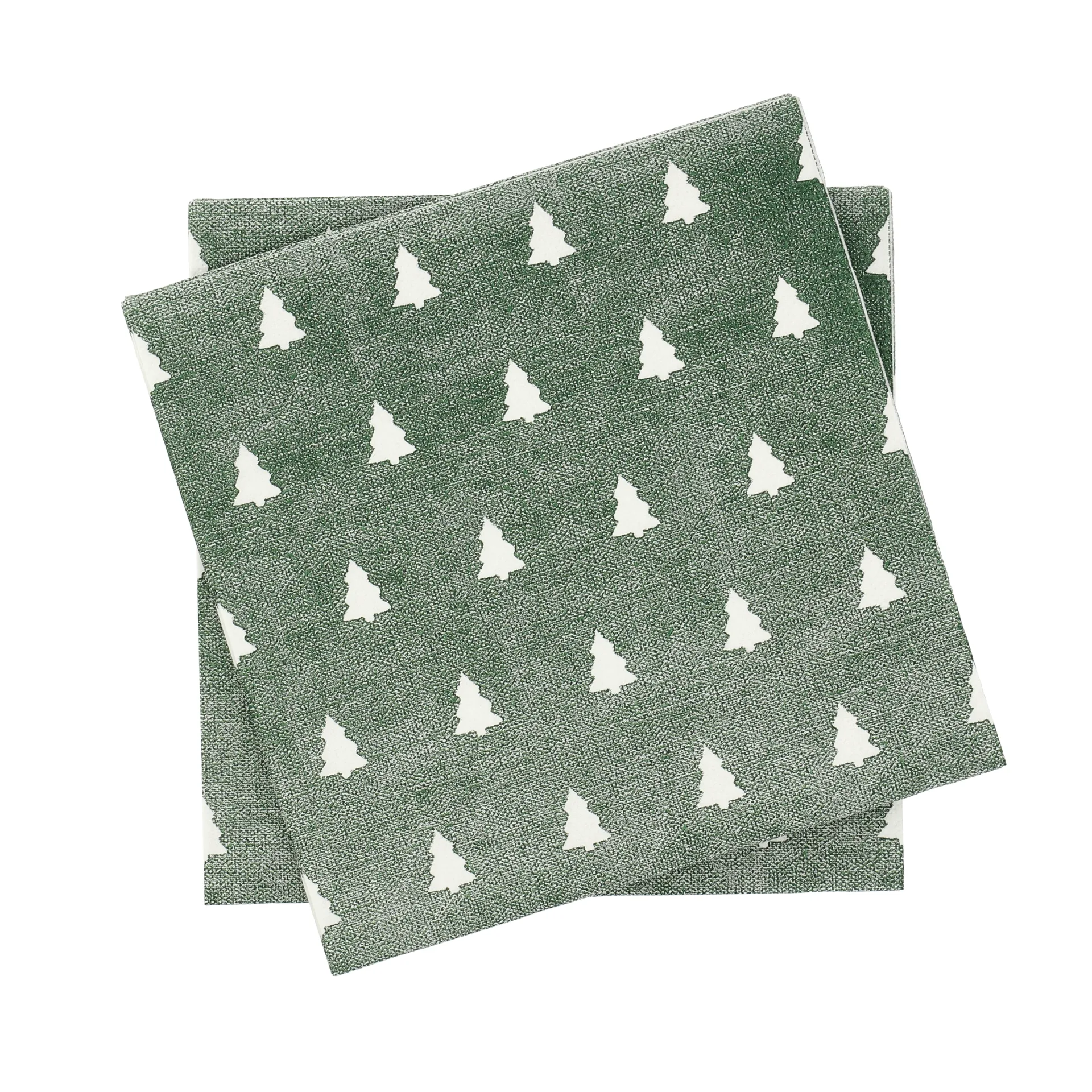 Serwetki Linen Trees 33x33 cm 20 szt., Green-white Scandi Essentials