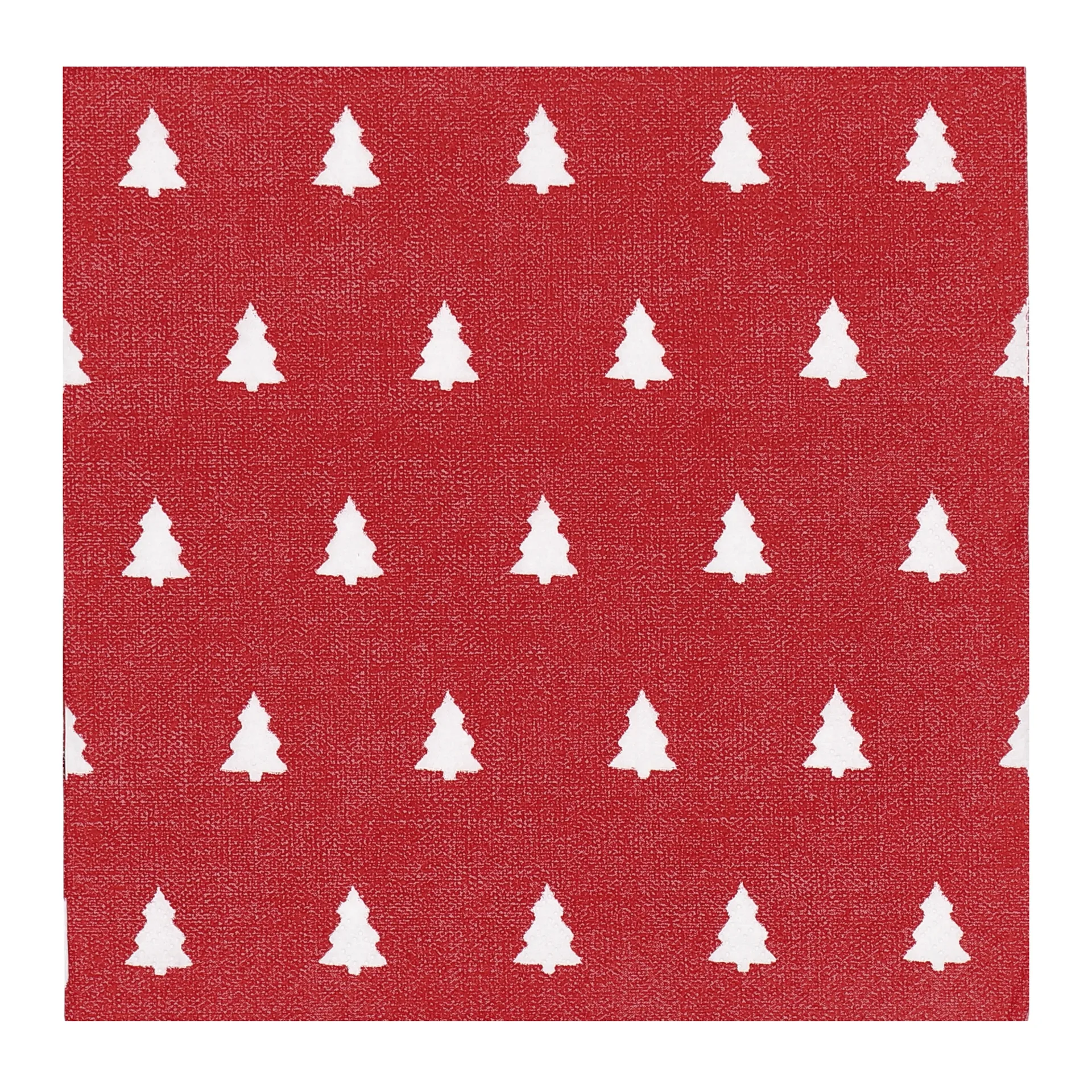 Serwetki Linen Trees 33x33 cm 20 szt., Red Scandi Essentials