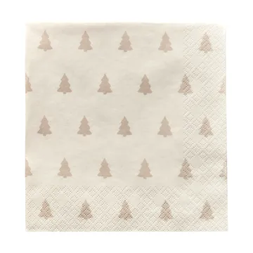 Serwetki Linen Trees 33x33 cm 20 szt. - Sand - Scandi Essentials