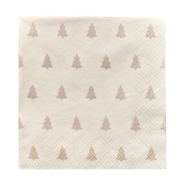 Serwetki Linen Trees 33x33 cm 20 szt. - Sand - Scandi Essentials