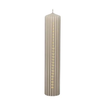Świeca adwentowa Awaiting - Linen, 25 cm - Scandi Essentials