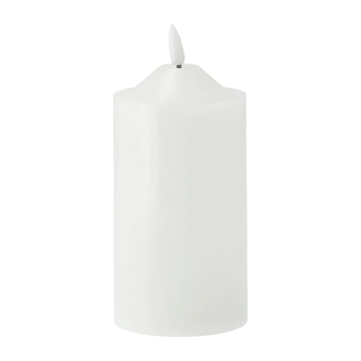 Świeca blokowa Bright LED 17 cm, Biały Scandi Essentials