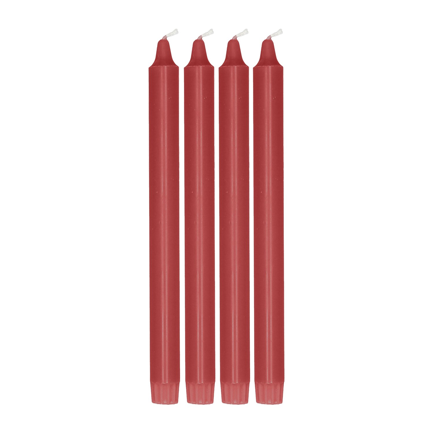 Scandi Essentials Świeczka Ambiance 27 cm, 4 szt Dark Red