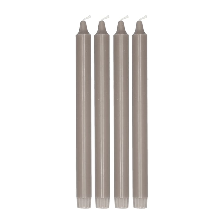 Świeczka Ambiance 27 cm, 4 szt - Taupe - Scandi Essentials