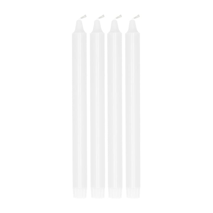 Świeczka Ambiance 27 cm, 4 szt, White Scandi Essentials