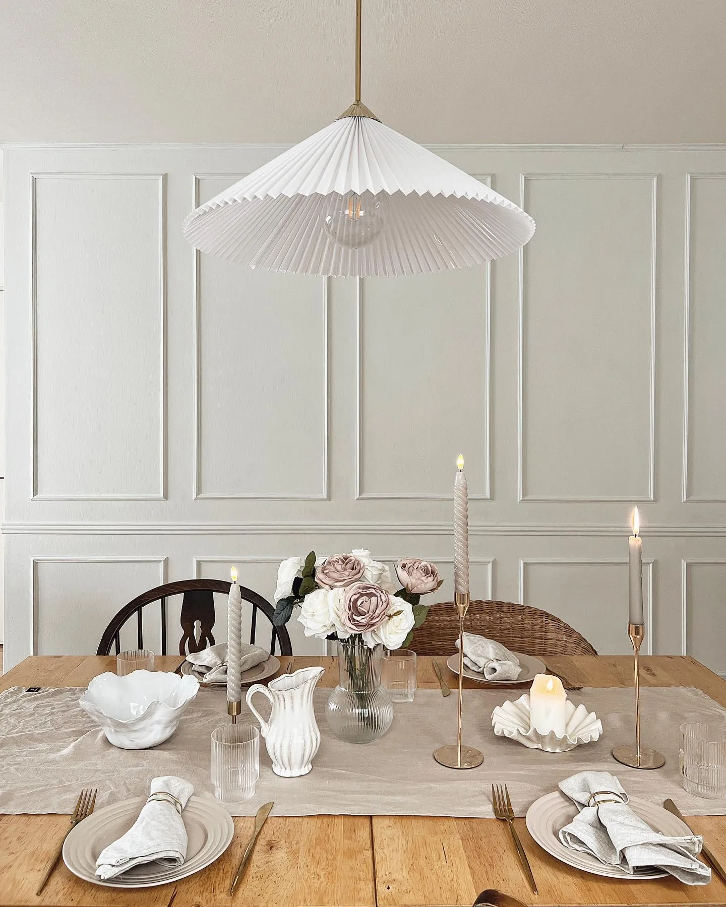 Świeczki Twisted LED 25 cm, 2-pak, Beżowy Scandi Essentials