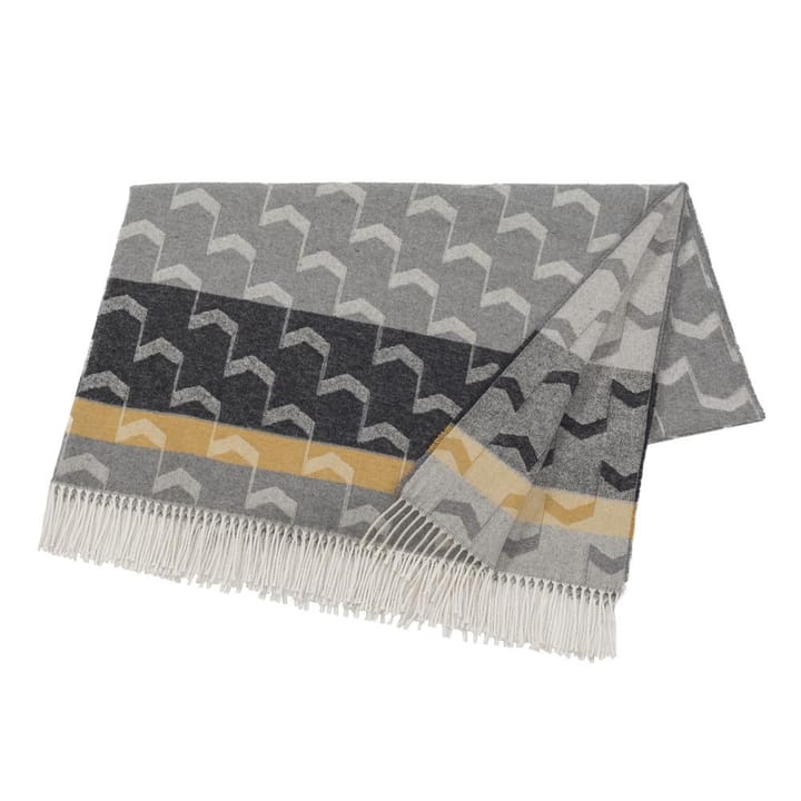 Bawe�łniany koc Arrow - Mustard - Scandi Living