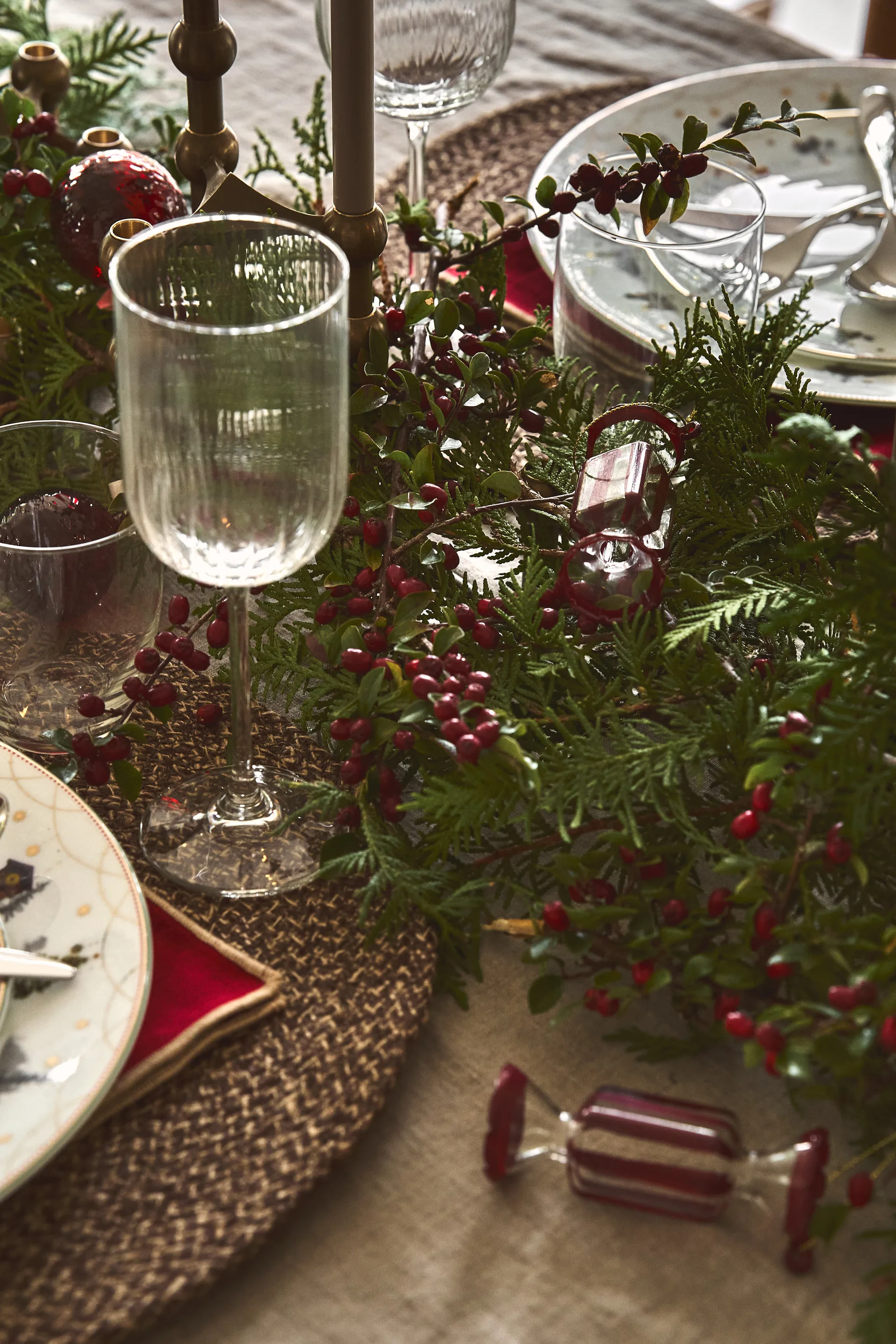 Bombki Bonbons 6 szt., Czerwone Scandi Living