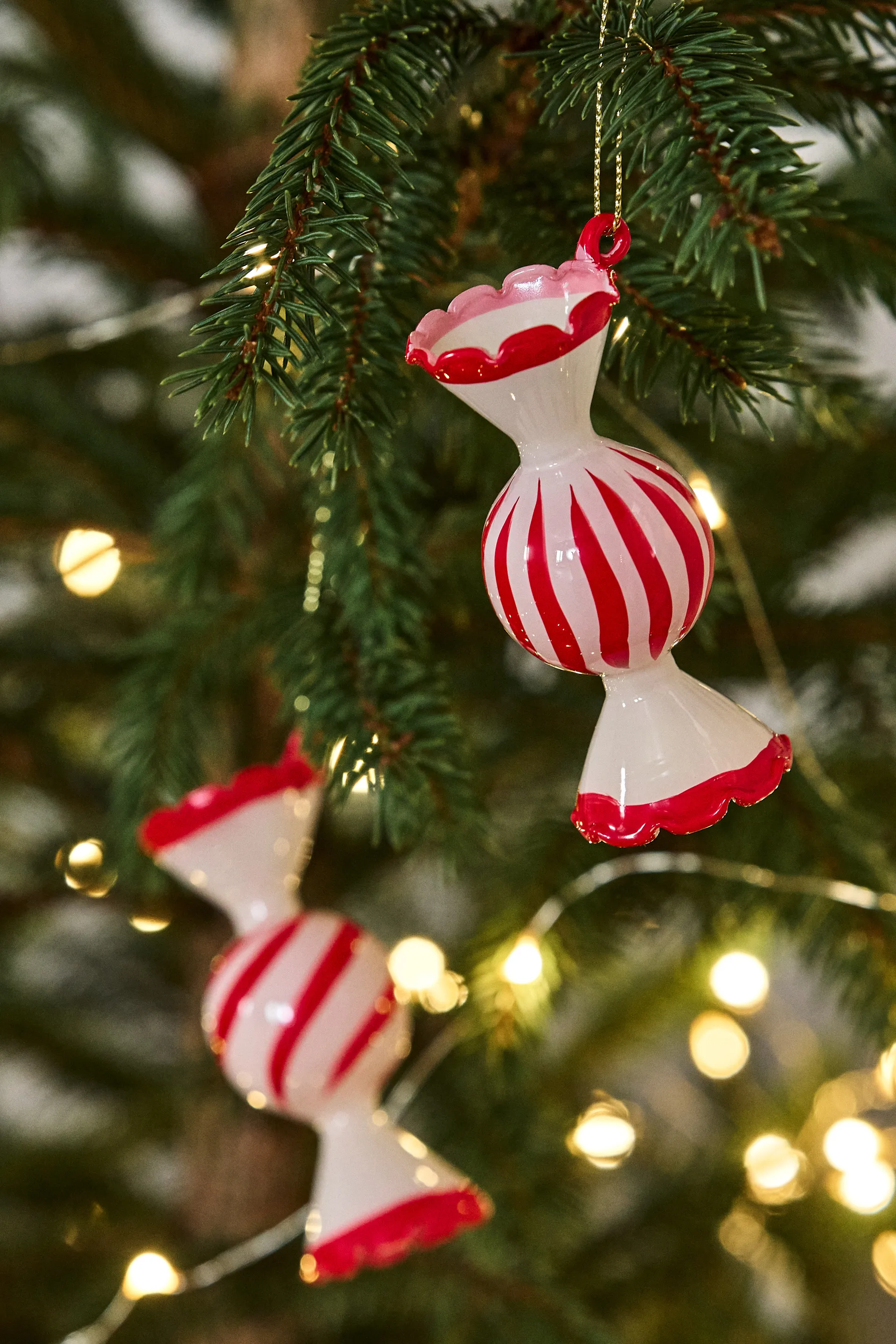 Bombki Jolly 4 szt., Czerwone Scandi Living