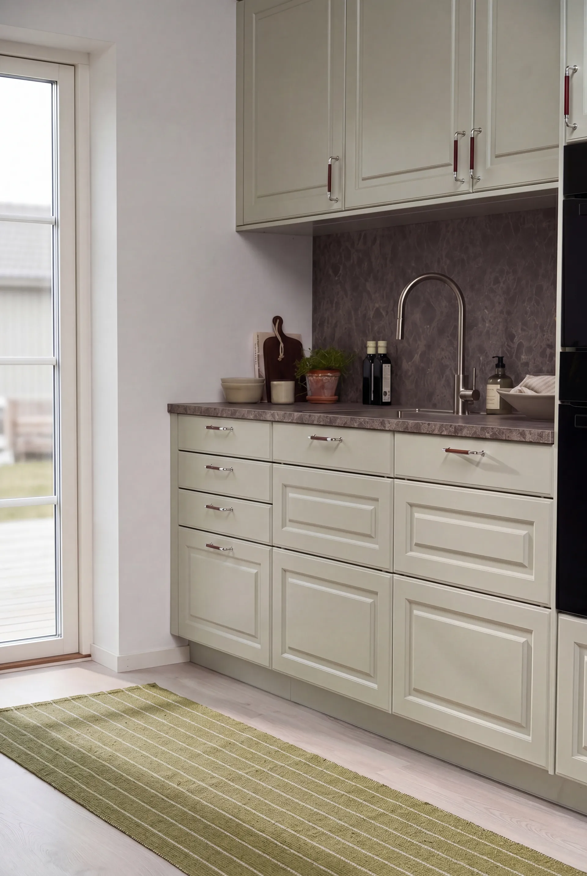 Chodnik Lane, Olive green, 70x250 cm Scandi Living