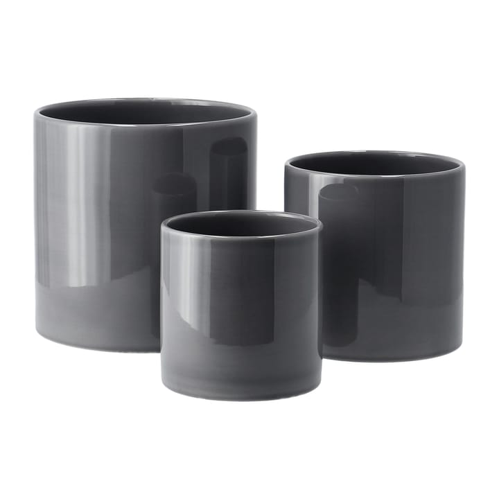 Doniczka Sleek Ø12 cm - Charcoal - Scandi Living