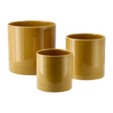 Doniczka Sleek Ø12 cm - Mustard - Scandi Living