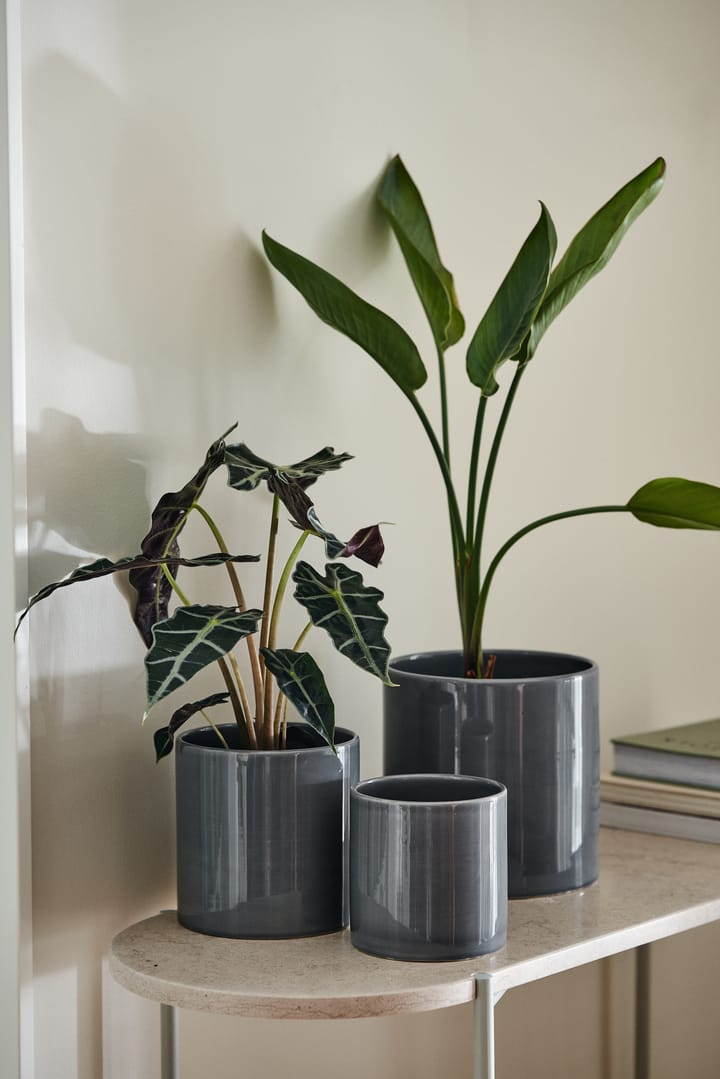 Doniczka Sleek Ø15 cm - Charcoal - Scandi Living