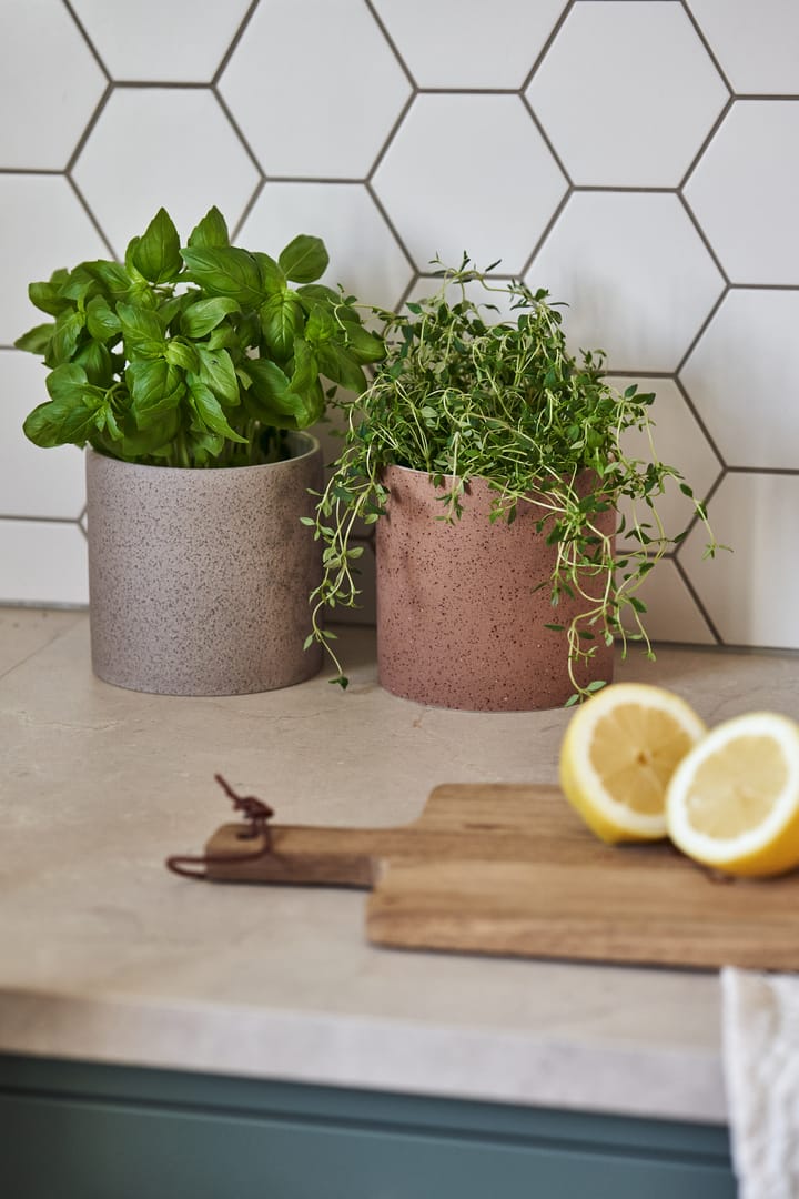 Doniczka Speckled Ø12 cm, Beżowy Scandi Living