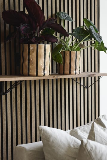 Doniczka Thrive Ø16 cm - Beżowo-czarn - Scandi Living