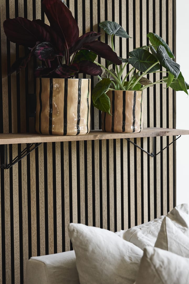 Doniczka Thrive Ø16 cm, Beżowo-czarn Scandi Living