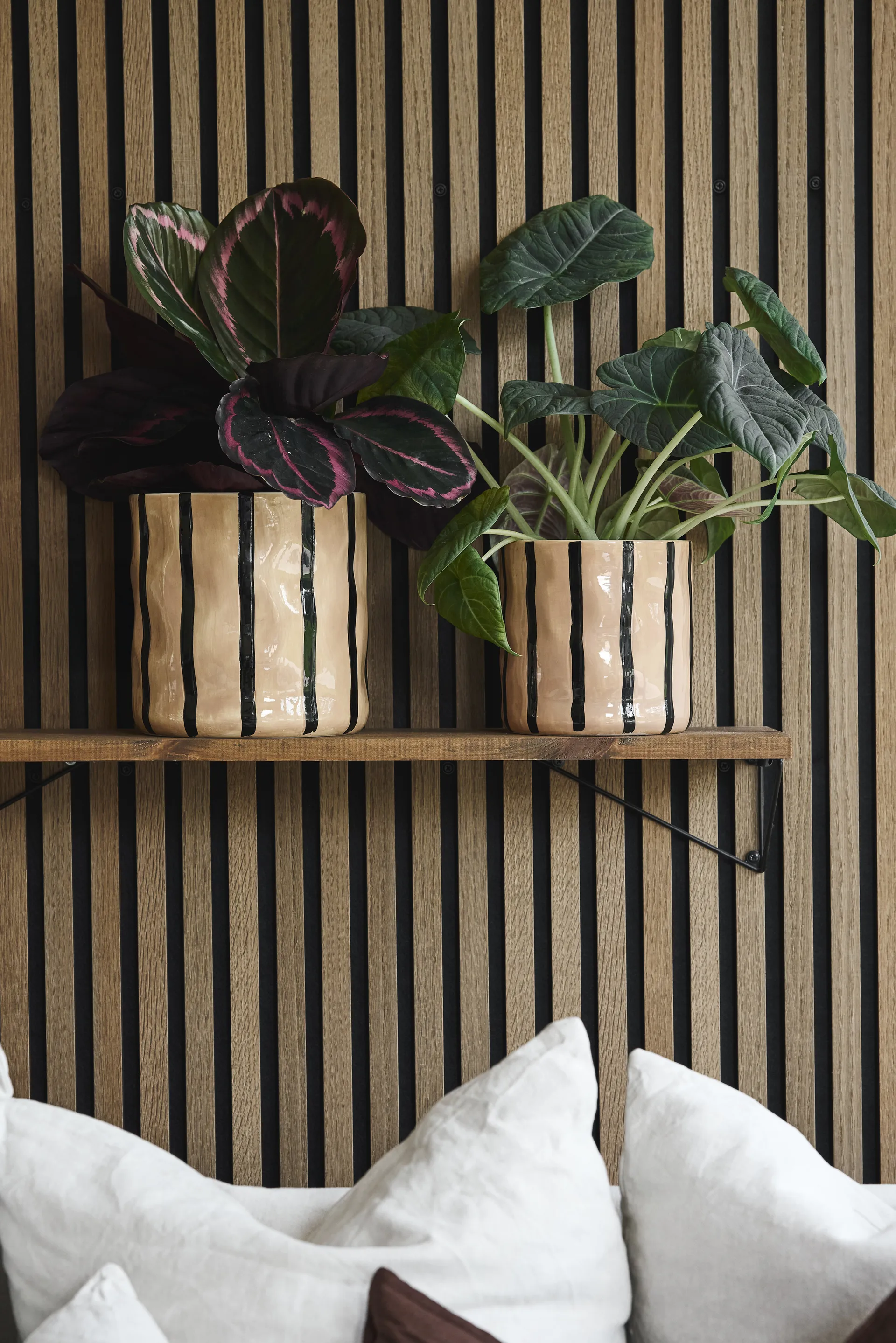 Doniczka Thrive Ø16 cm, Beżowo-czarn Scandi Living