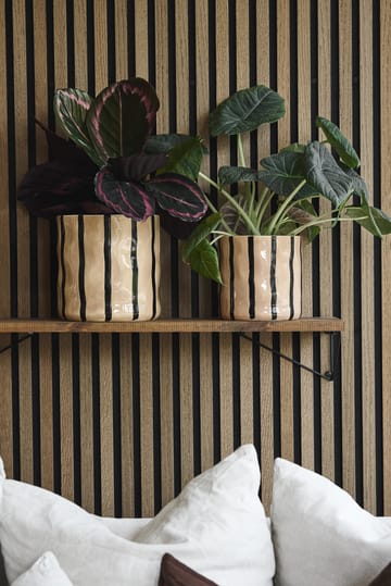 Doniczka Thrive Ø16 cm - Beżowo-czarn - Scandi Living