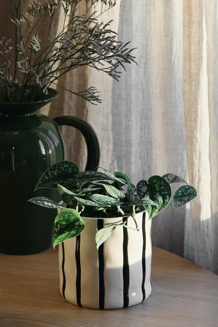 Doniczka Thrive Ø16 cm, Biało-czarna Scandi Living