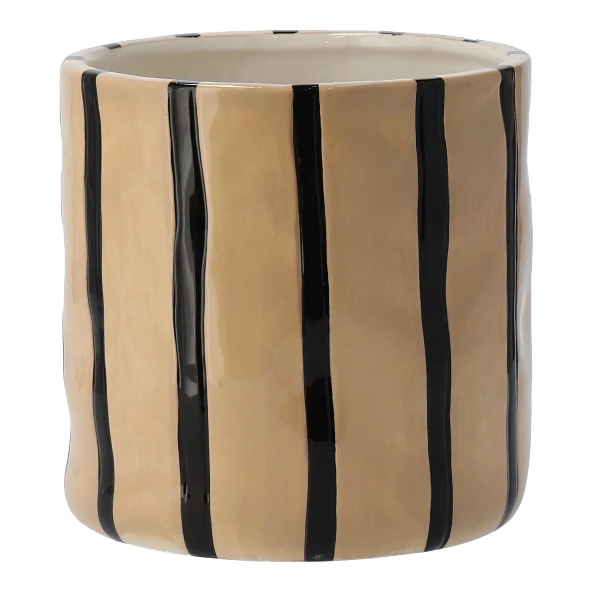 Doniczka Thrive Ø20 cm, Beżowo-czarna Scandi Living