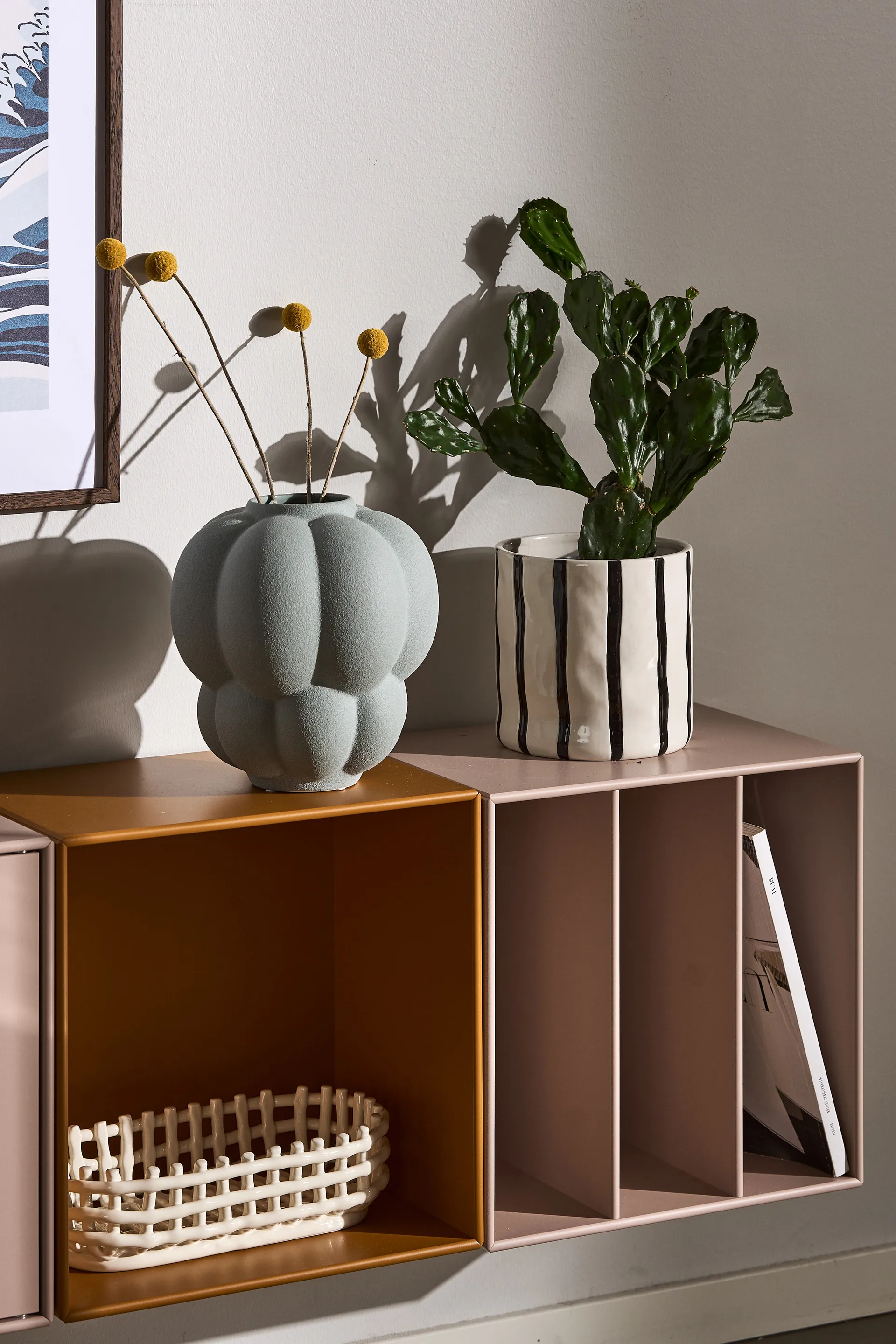 Doniczka Thrive Ø20 cm, Biało-czarna Scandi Living