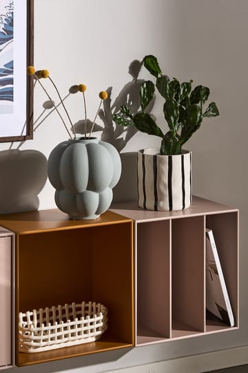 Doniczka Thrive Ø20 cm - Biało-czarna - Scandi Living