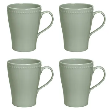 Dots kubek 350 ml, zestaw 4 sztuk - Zielony - Scandi Living