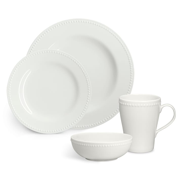 Dots misa śniadaniowa 60 cl 4-pack, Biały krem Scandi Living