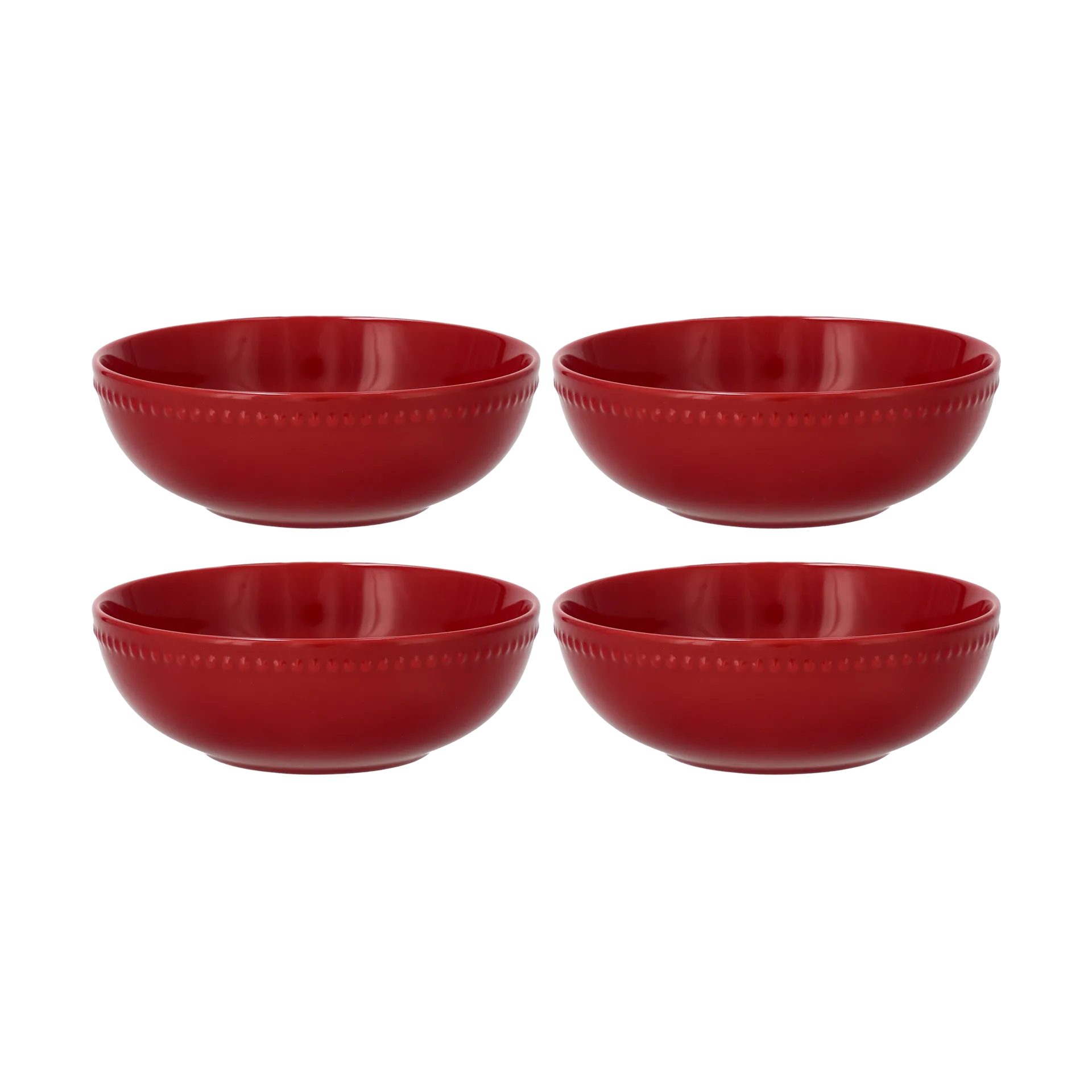 Dots misa śniadaniowa 60 cl 4-pack, Czerwony Scandi Living