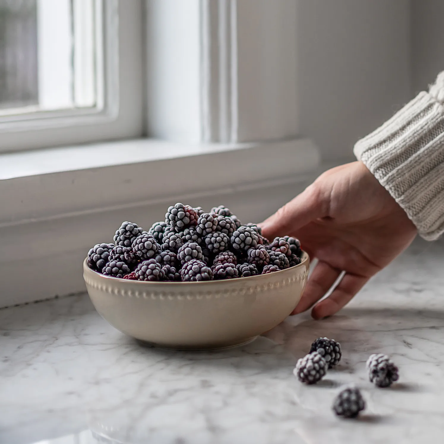 Dots miska śniadaniowa 600 ml, 4‑pak, Beżowy Scandi Living