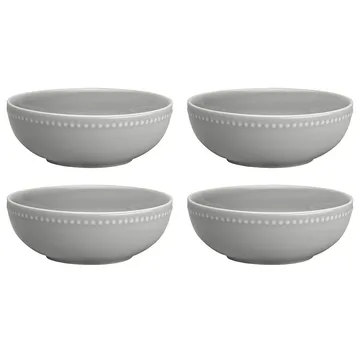 Dots miska śniadaniowa 600 ml, 4‑pak - Szary - Scandi Living