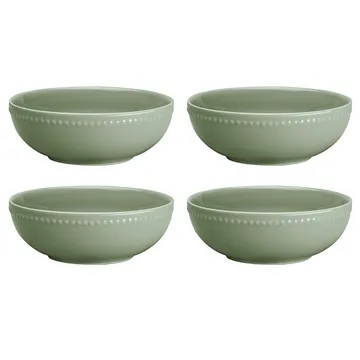 Dots miska śniadaniowa 600 ml, 4‑pak - Zielony - Scandi Living