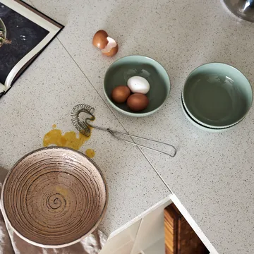 Dots miska śniadaniowa 600 ml, 4‑pak - Zielony - Scandi Living