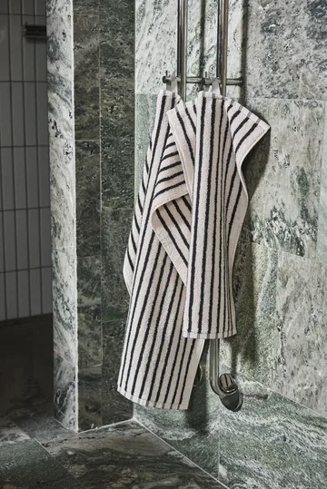 Drift zestaw ręczników 4 elementy - Biało-czarny - undefined - Scandi Living