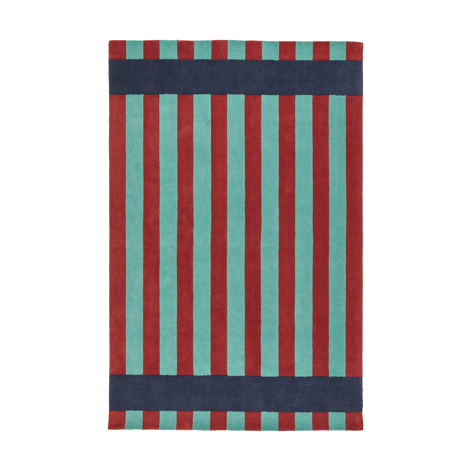 Dywan wełniany Aisles, Zielony, 170x240 cm Scandi Living