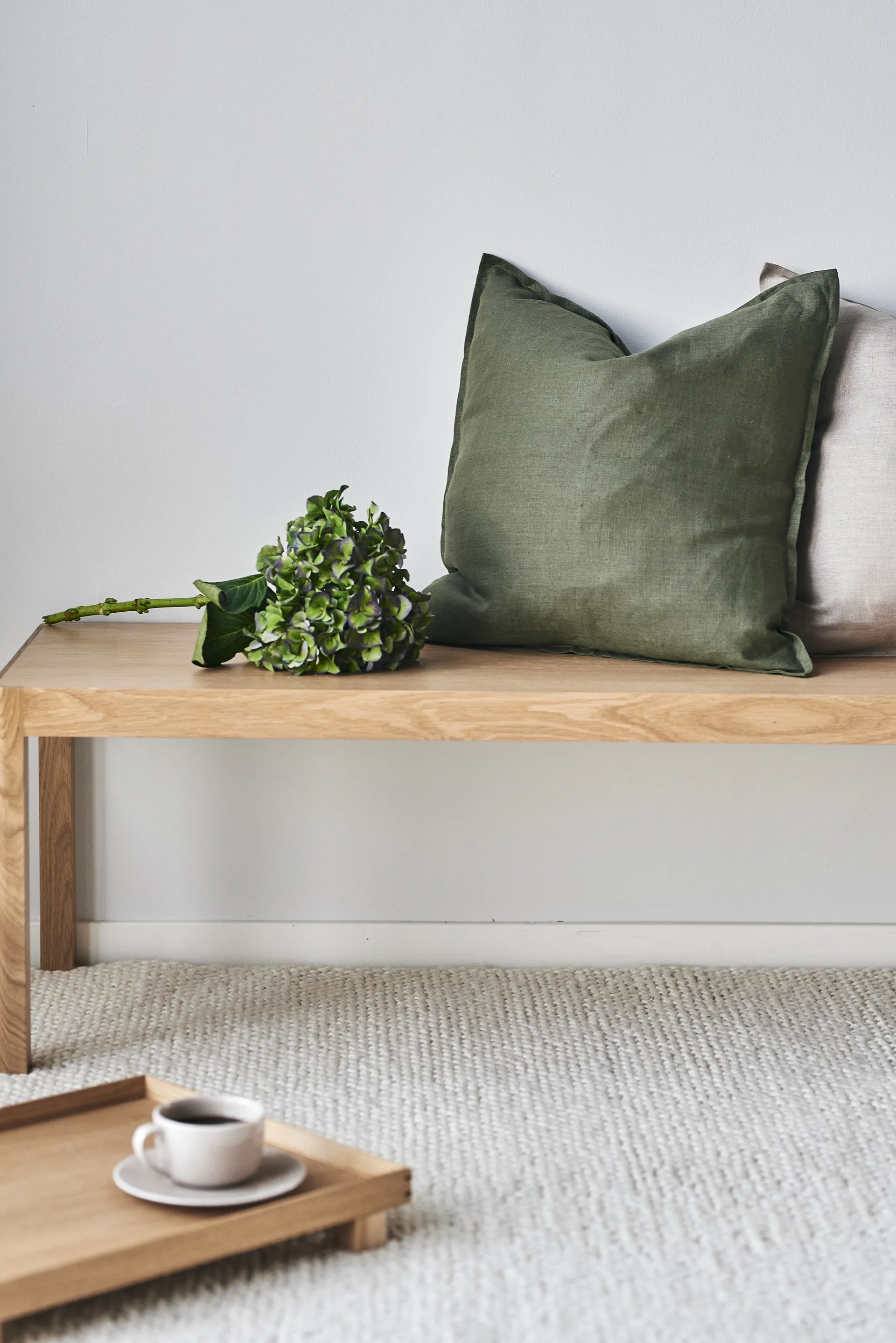 Dywan wełniany Flock naturalna biel, 170x240 cm Scandi Living