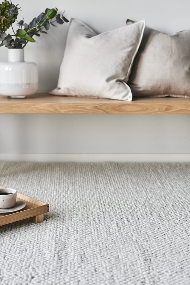 Dywan wełniany Flock naturalna biel, 200x300 mm Scandi Living