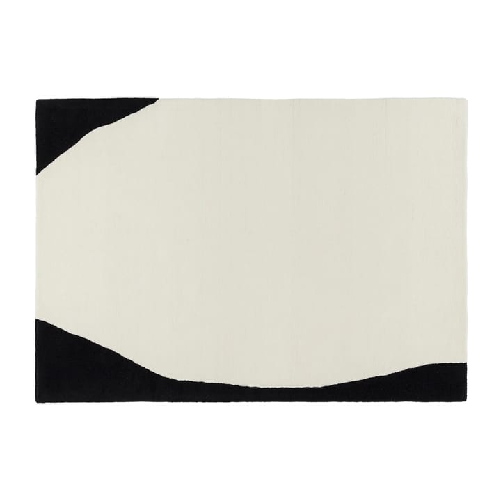 Dywan wełniany Flow biało-czarny - 170x240 cm - Scandi Living