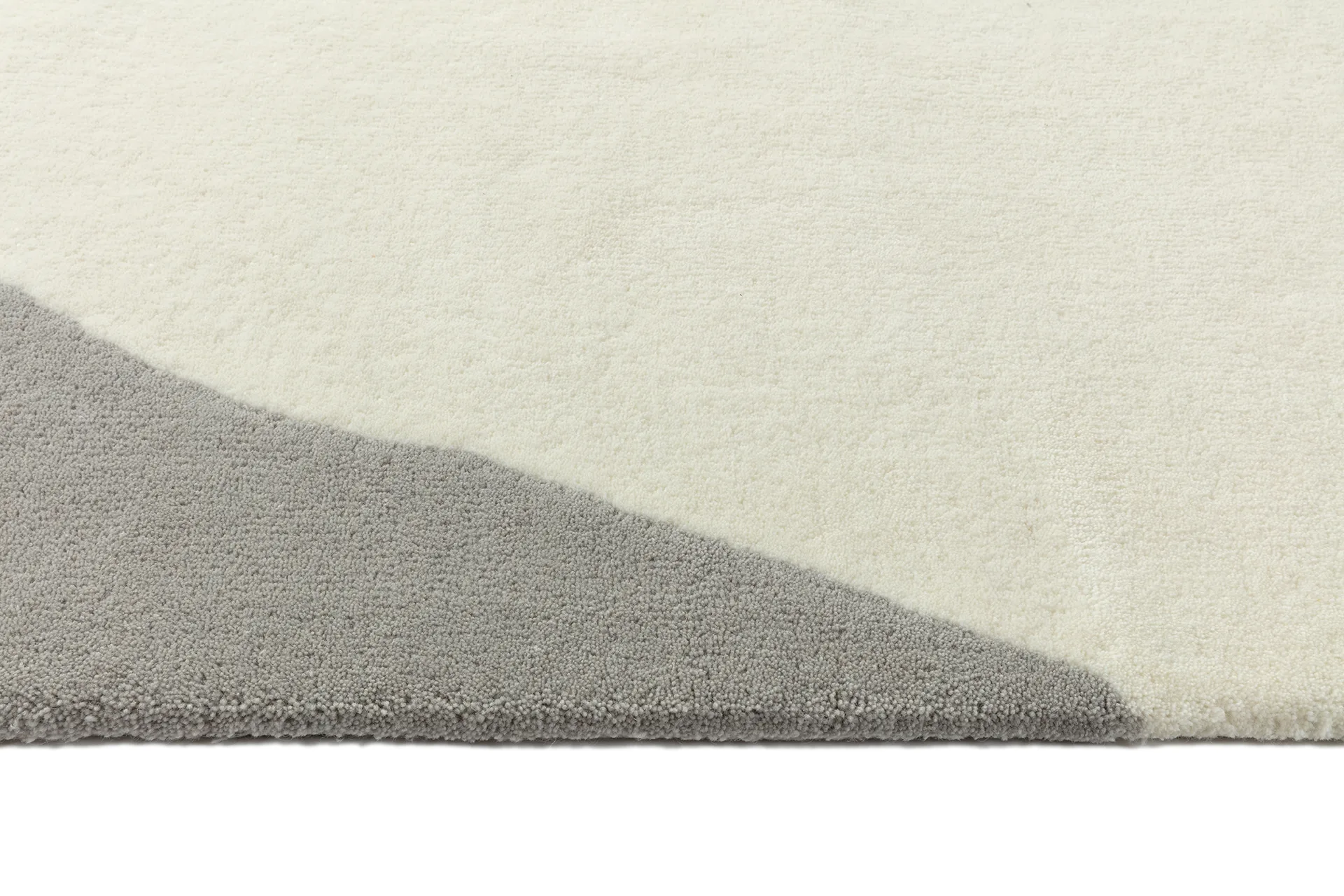 Dywan wełniany Flow biało-szary, 170x240 cm Scandi Living