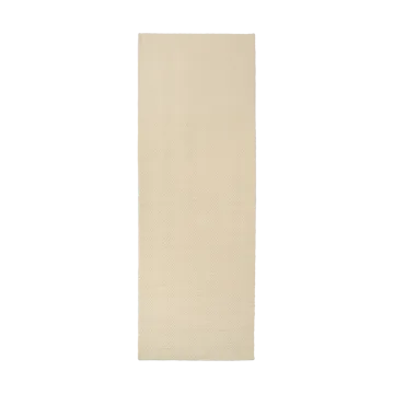 Dywan wełniany Furrow naturalna biel - 80x240 cm - Scandi Living