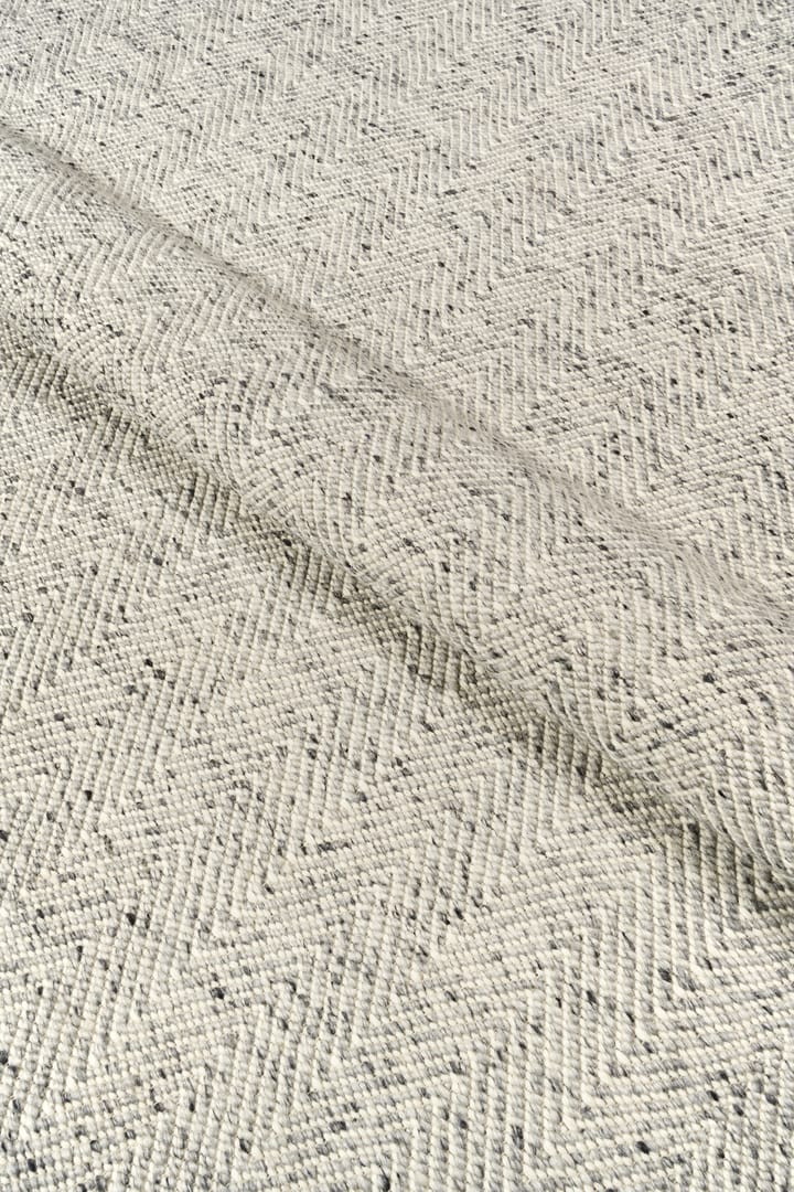 Dywan wełniany Furrow naturalna biel/szary, 170x240 cm Scandi Living
