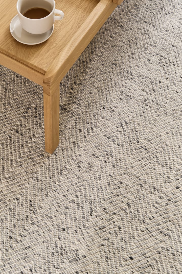 Dywan wełniany Furrow naturalna biel/szary, 170x240 cm Scandi Living