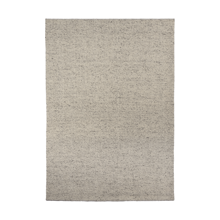 Dywan wełniany Furrow naturalna biel/szary - 200x300 cm - Scandi Living