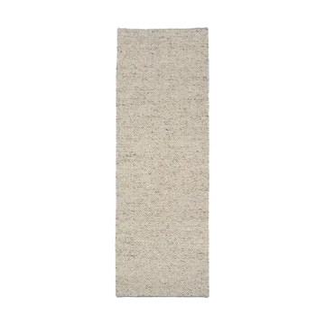 Dywan wełniany Furrow naturalna biel/szary - 80x240 cm - Scandi Living